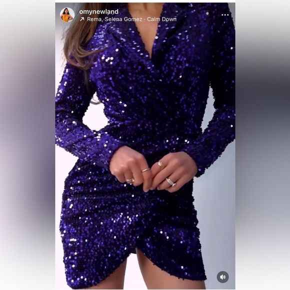 ZARA SEQUIN BLAZER DRESS 043/022 - Picture 6 of 14